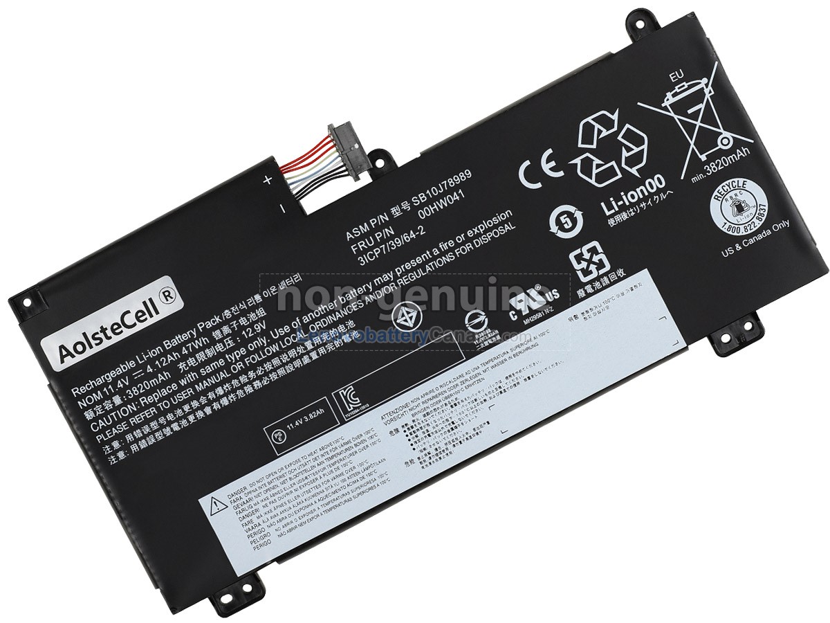 Replacement battery for Lenovo ThinkPad E560P