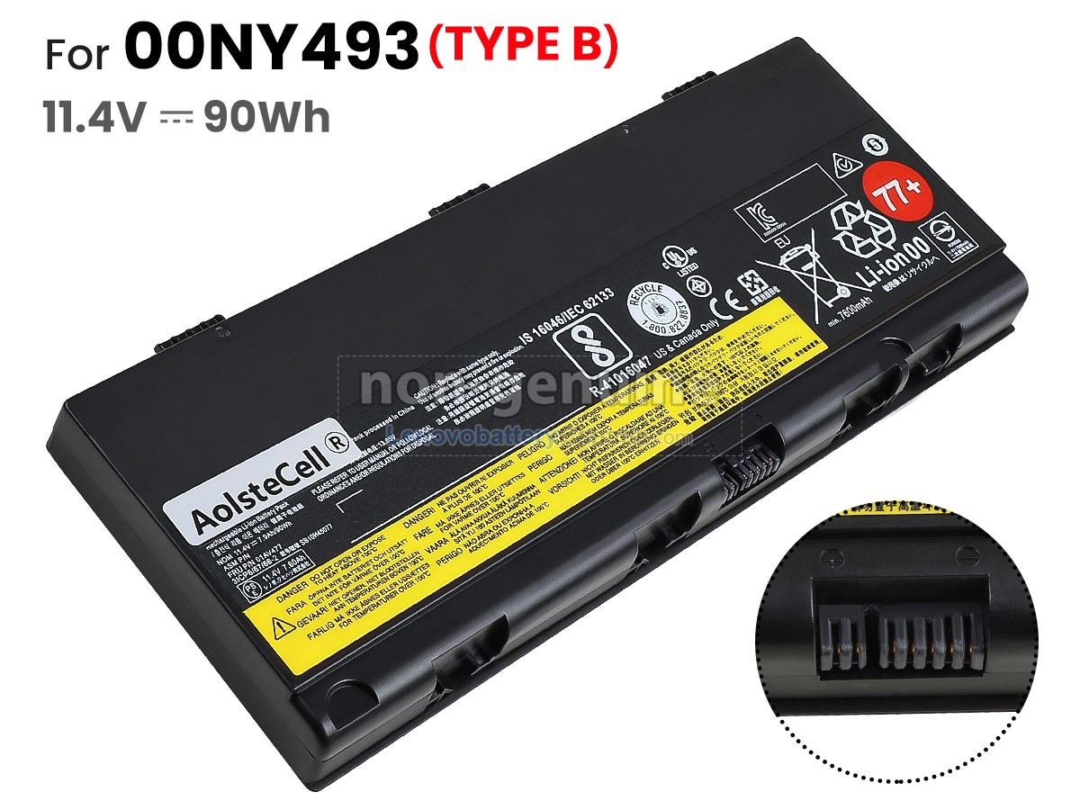Replacement battery for Lenovo 01AV496
