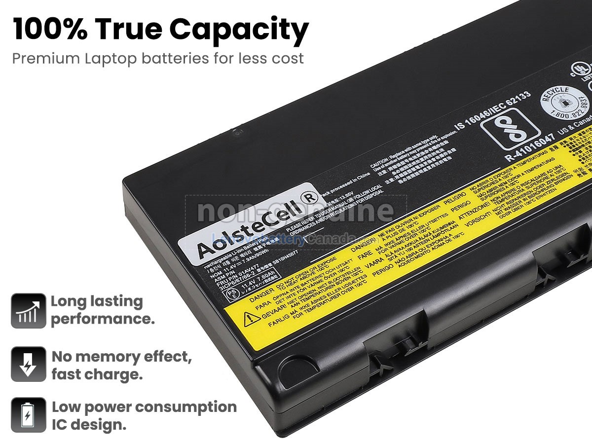 Replacement battery for Lenovo 01AV496