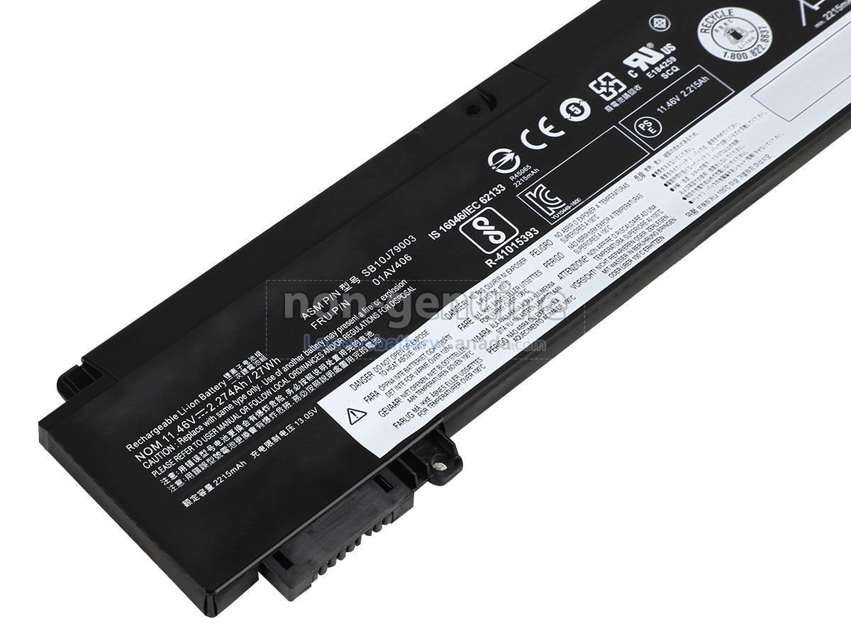 Replacement battery for Lenovo ThinkPad T470S 20HF0002