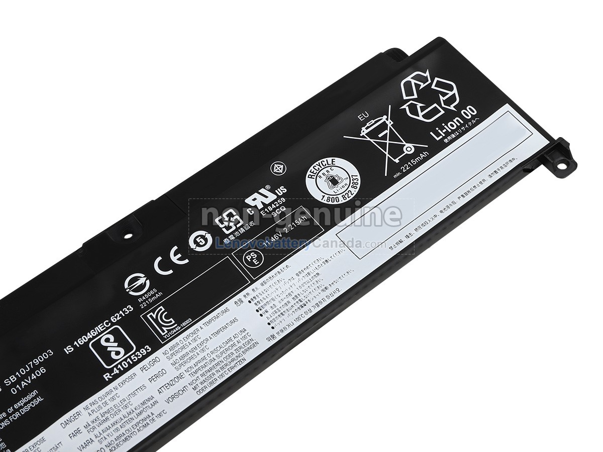 Replacement battery for Lenovo 00HW038