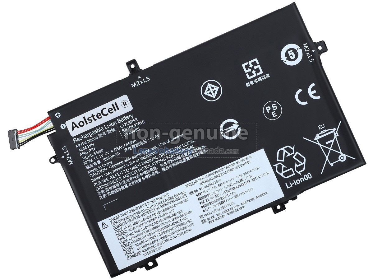 Replacement battery for Lenovo 01AV463