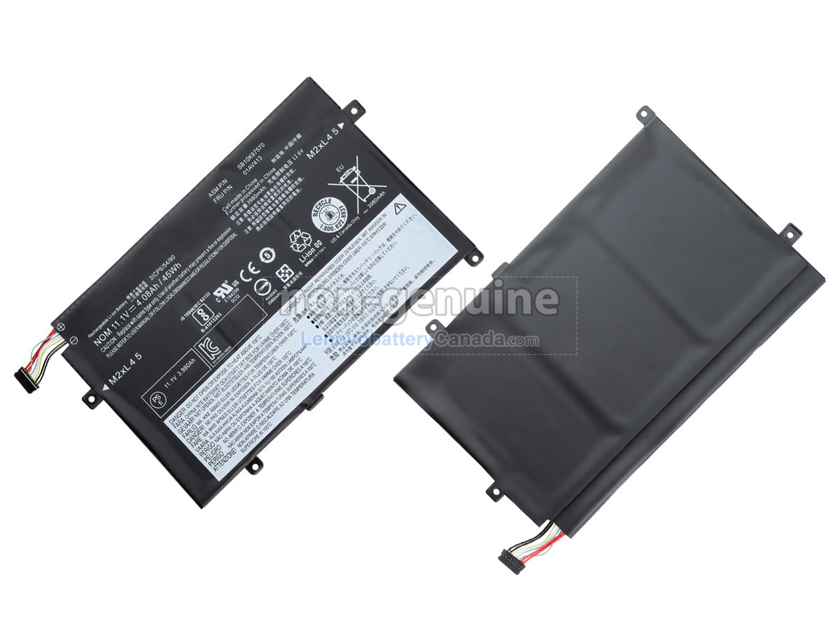 Replacement battery for Lenovo 01AV413