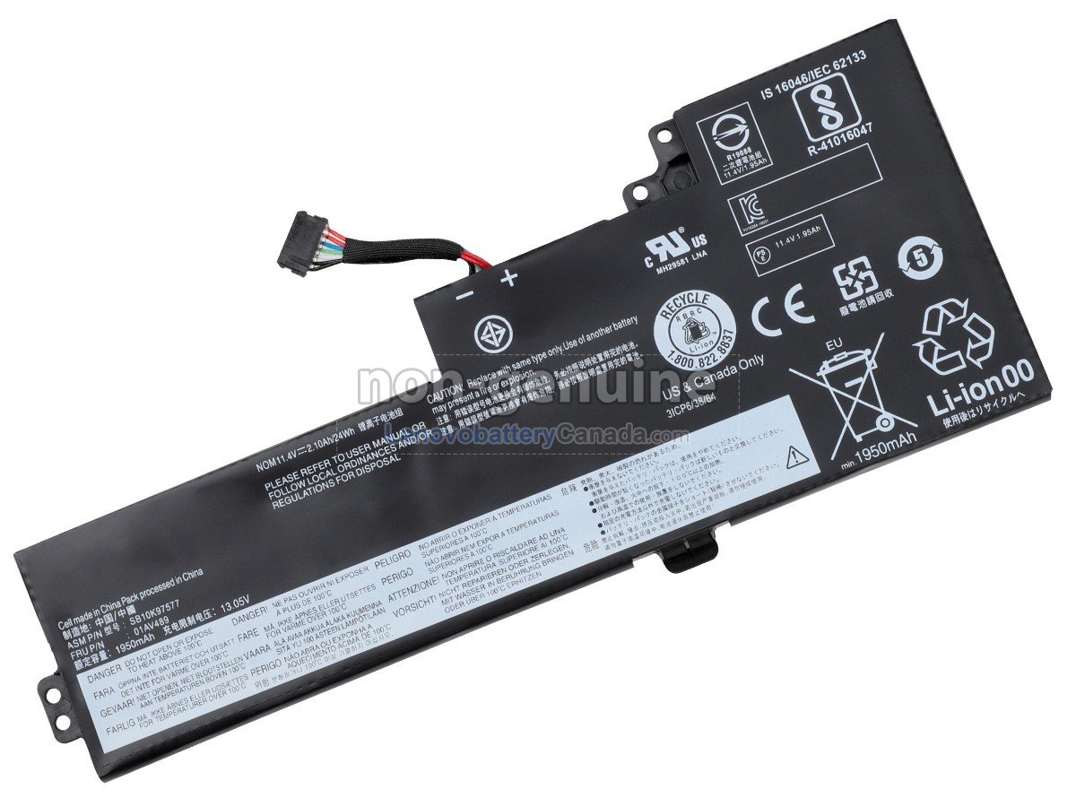 Replacement battery for Lenovo ThinkPad T480