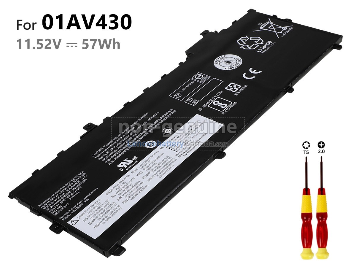 Replacement battery for Lenovo ThinkPad X1 CARBON-20K4