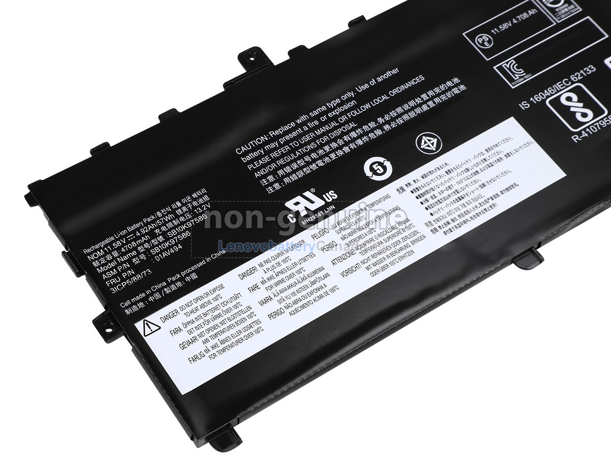 Replacement battery for Lenovo 01AV430