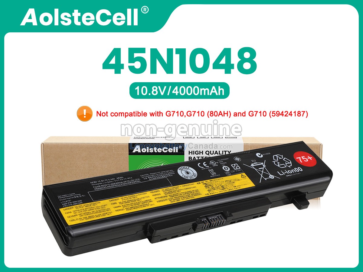Replacement battery for Lenovo G710(80AH)