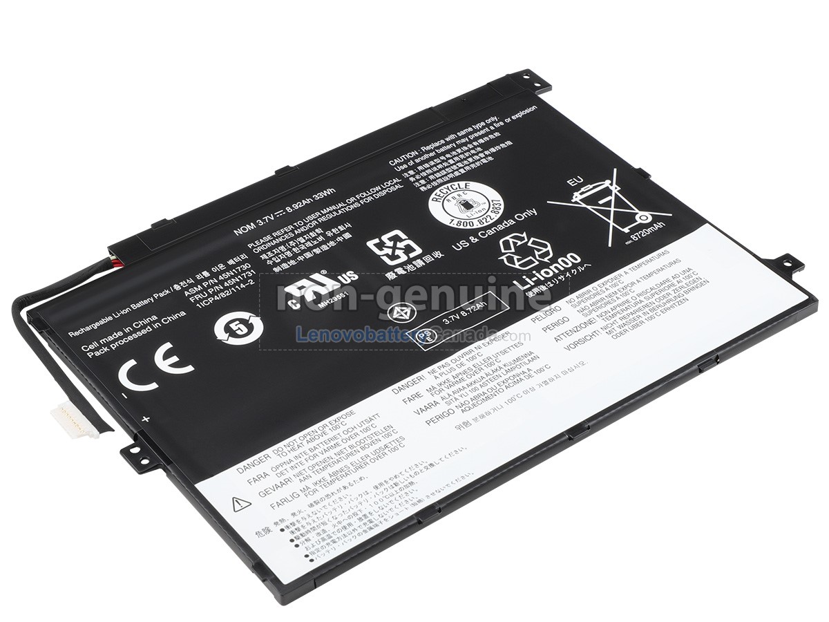 Replacement battery for Lenovo 45N1728(1ICP4/83/113-2)