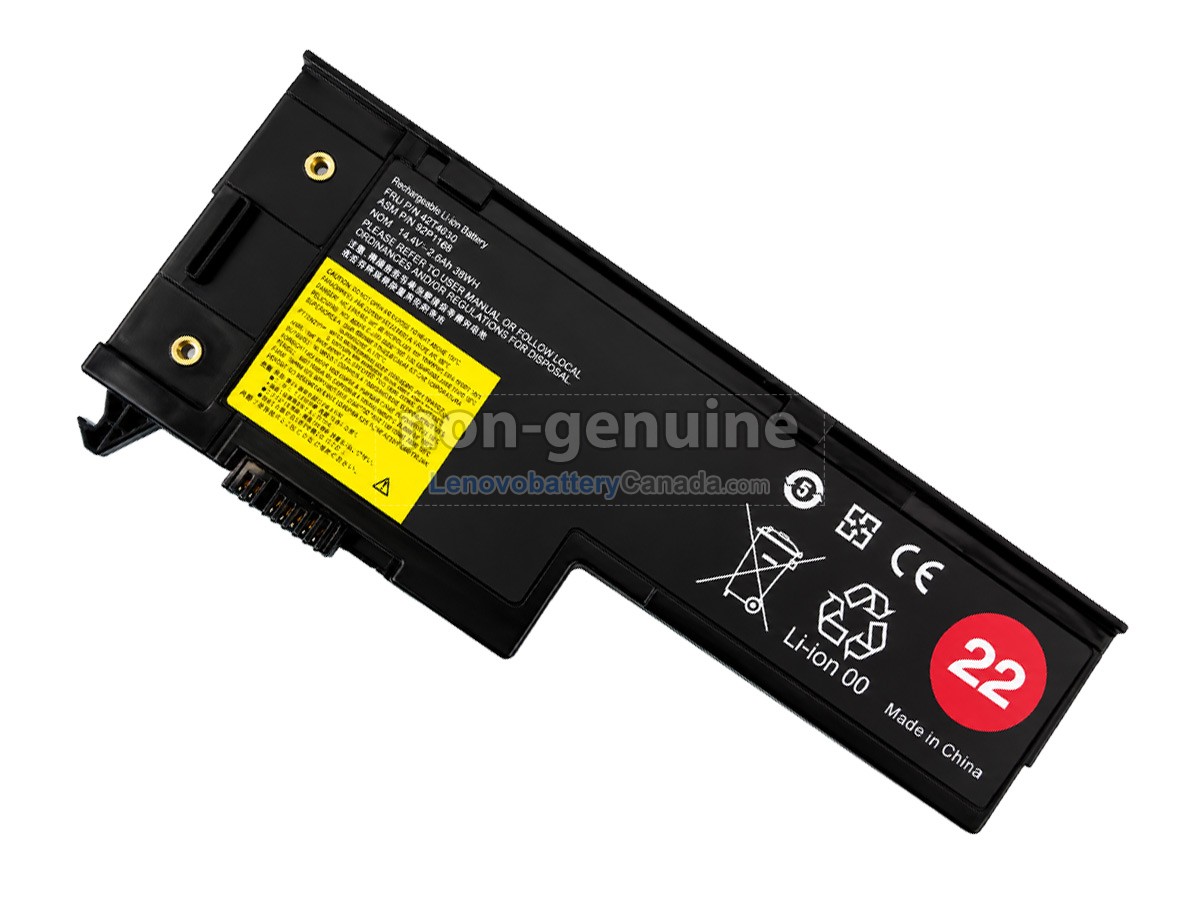 Replacement battery for Lenovo 42T4630