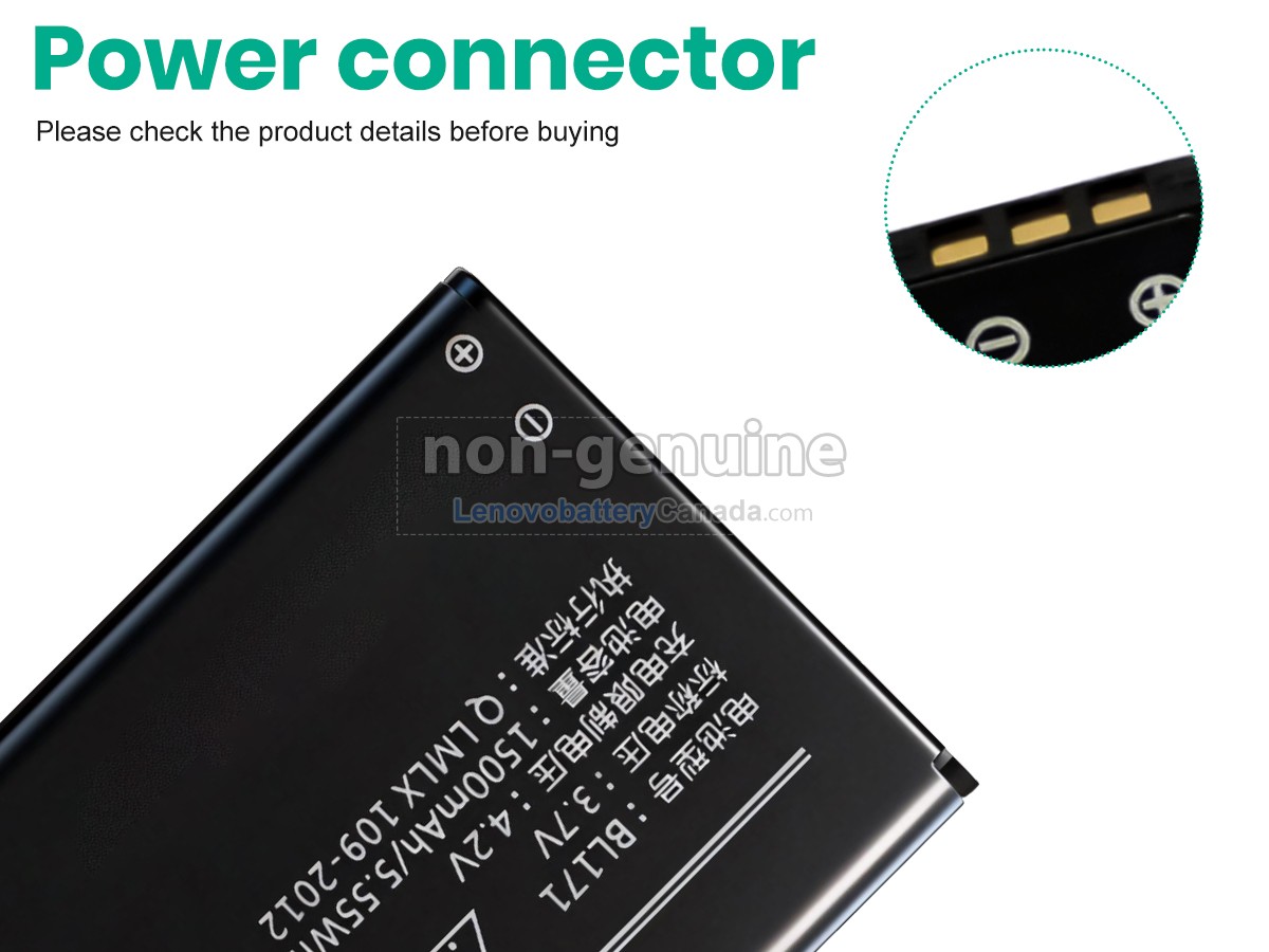 Replacement battery for Lenovo BL171