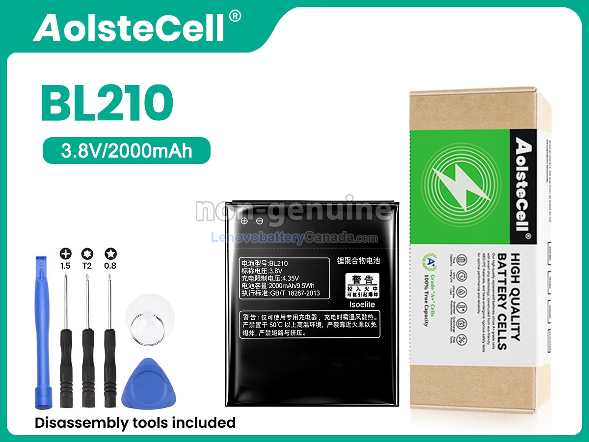 Replacement battery for Lenovo BL210