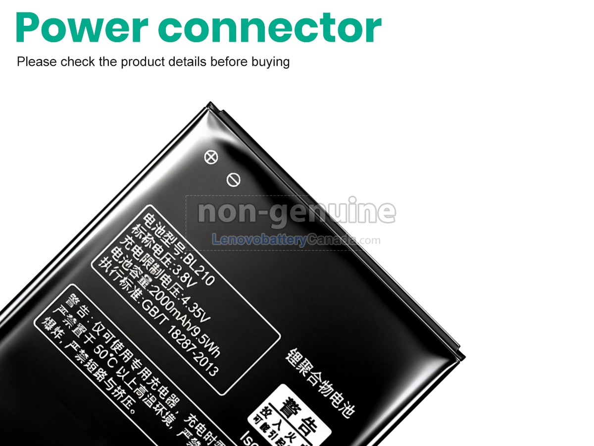Replacement battery for Lenovo BL210