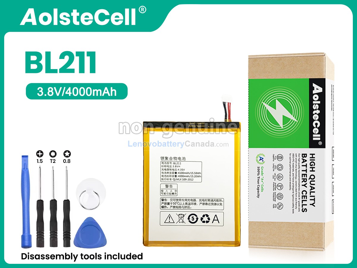 Replacement battery for Lenovo BL211
