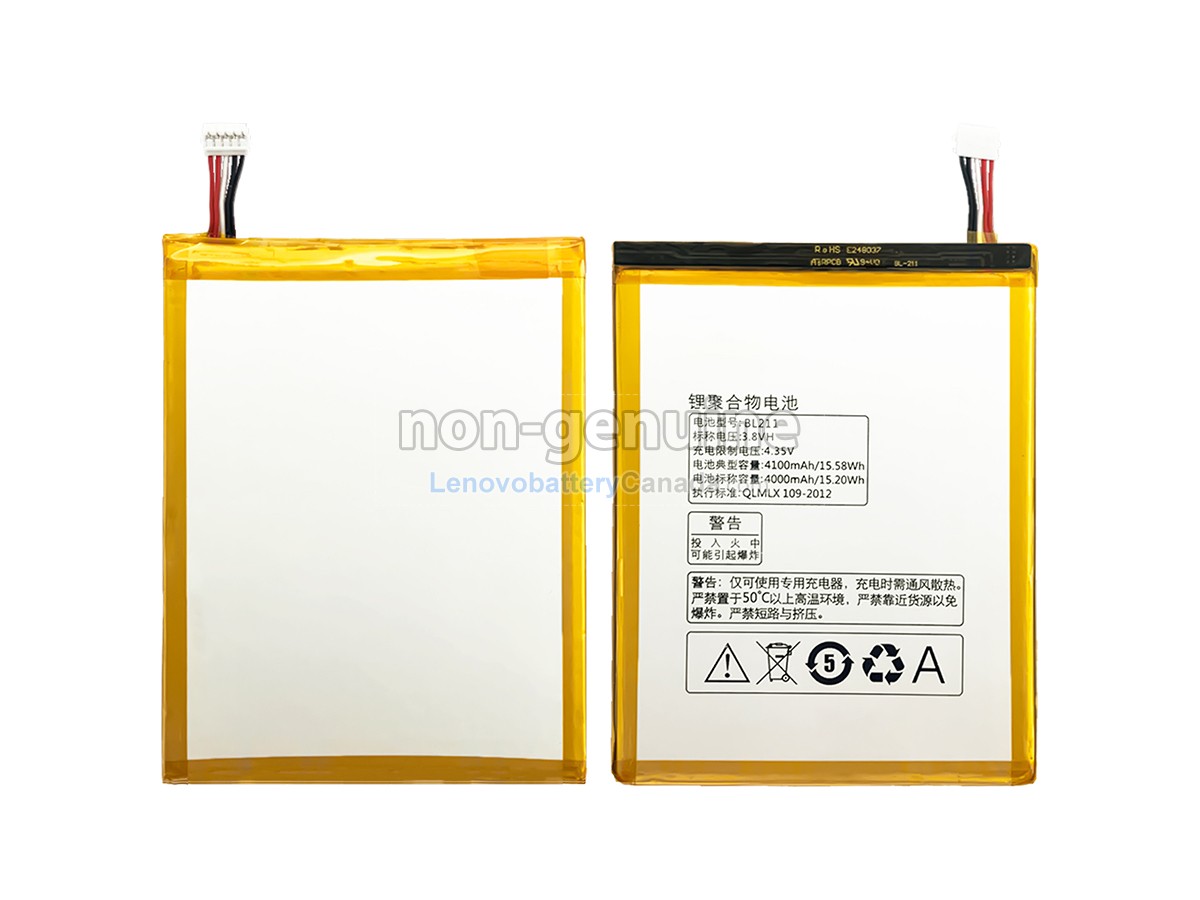Replacement battery for Lenovo BL211