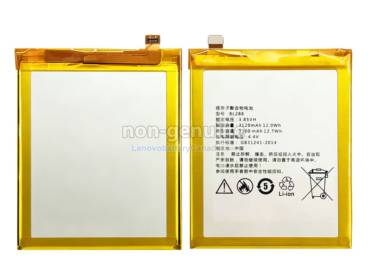 Replacement battery for Lenovo L78011