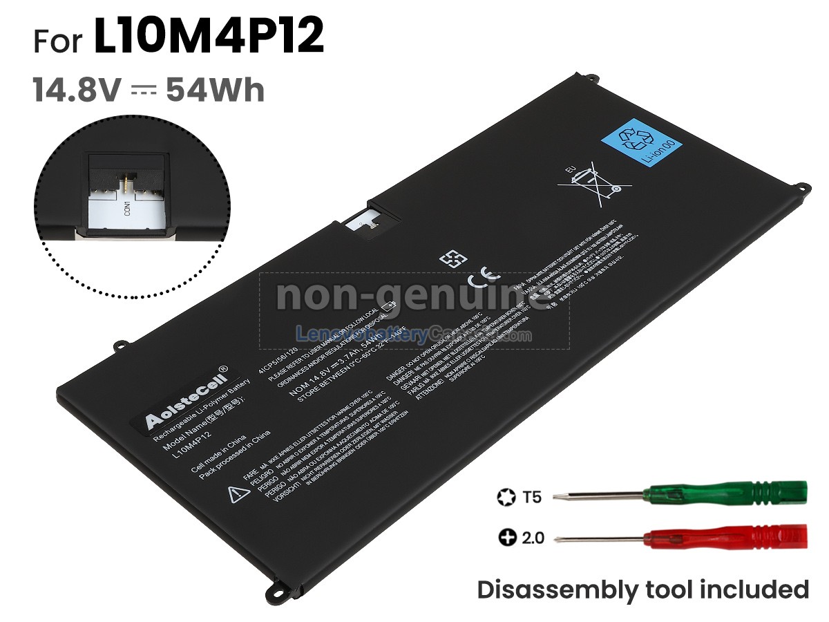 Replacement battery for Lenovo YOGA13-ITH