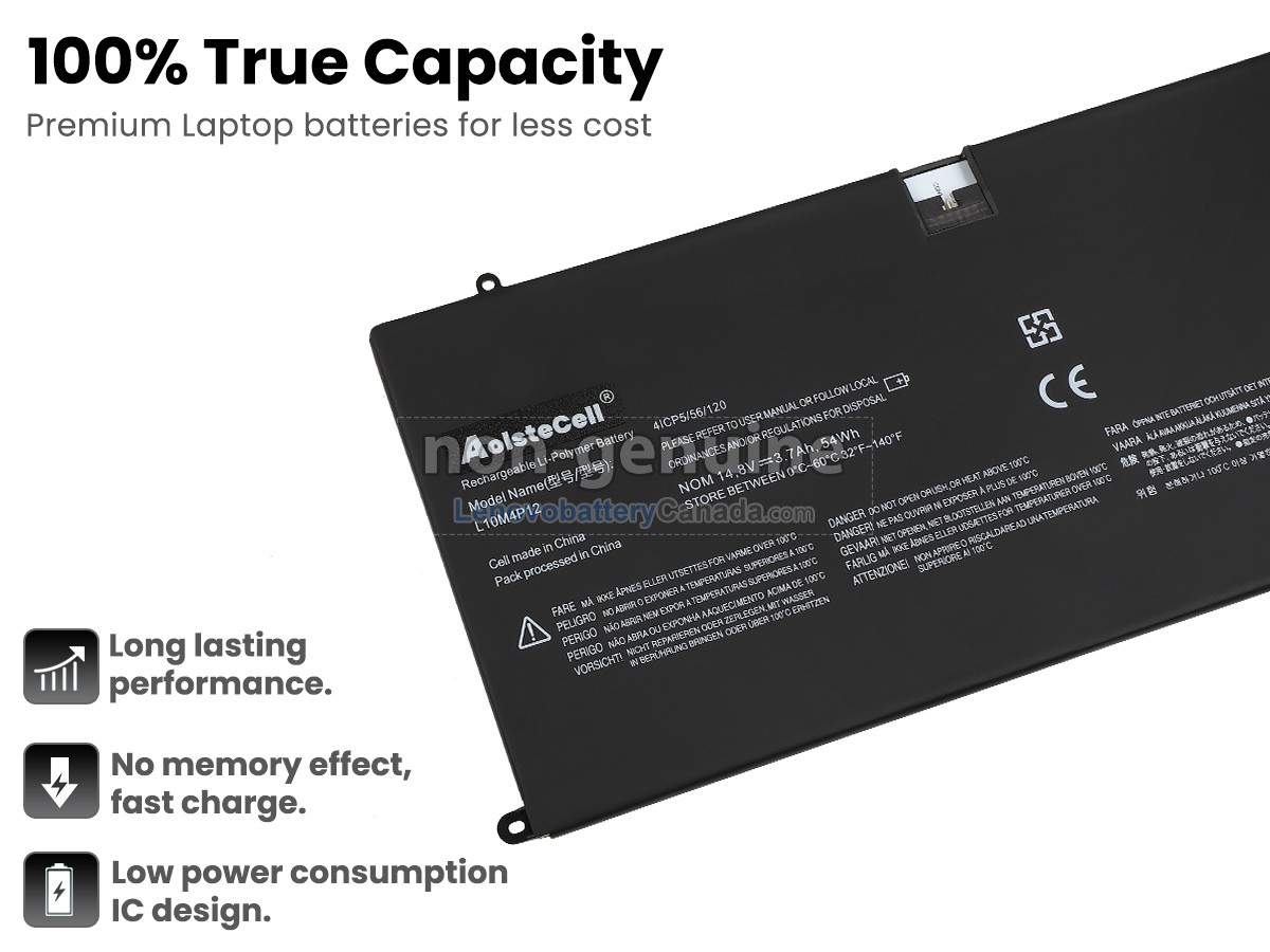 Replacement battery for Lenovo YOGA13-ITH