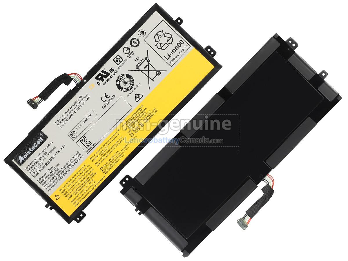 Replacement battery for Lenovo L13L4P61(2ICP3/86/94-2)