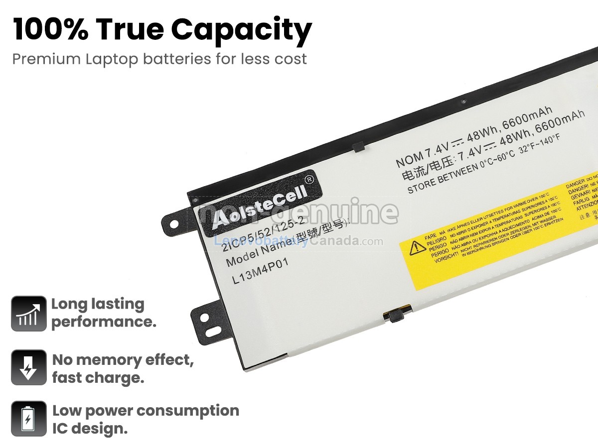 Replacement battery for Lenovo ERAZER Y40-70