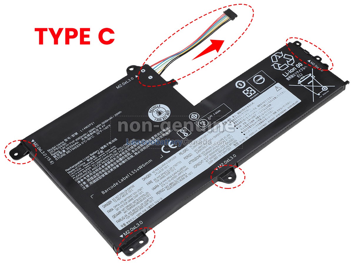 Replacement battery for Lenovo IdeaPad 720-15IKB 81C7
