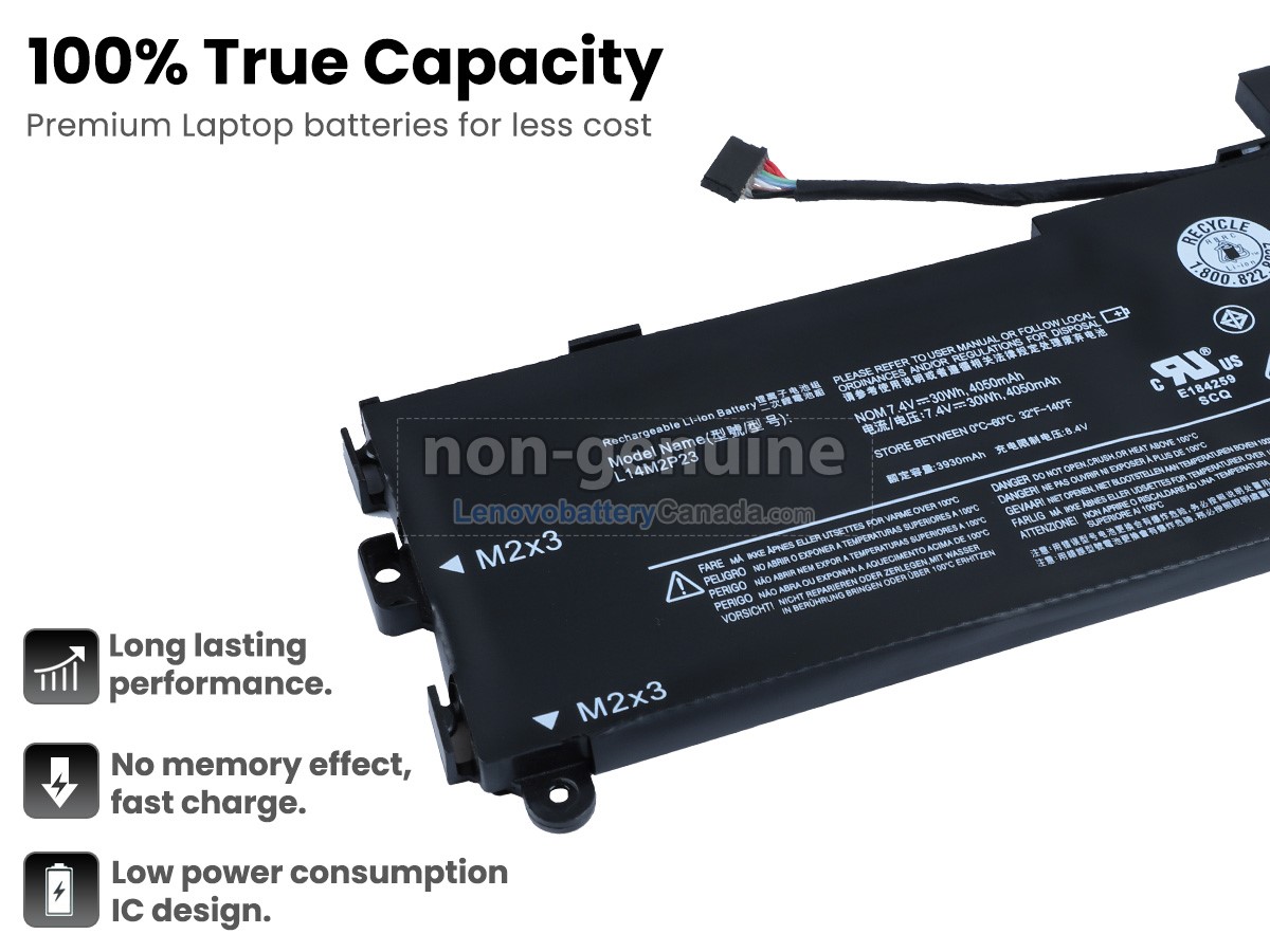 Replacement battery for Lenovo E31-70-80KX0007GE