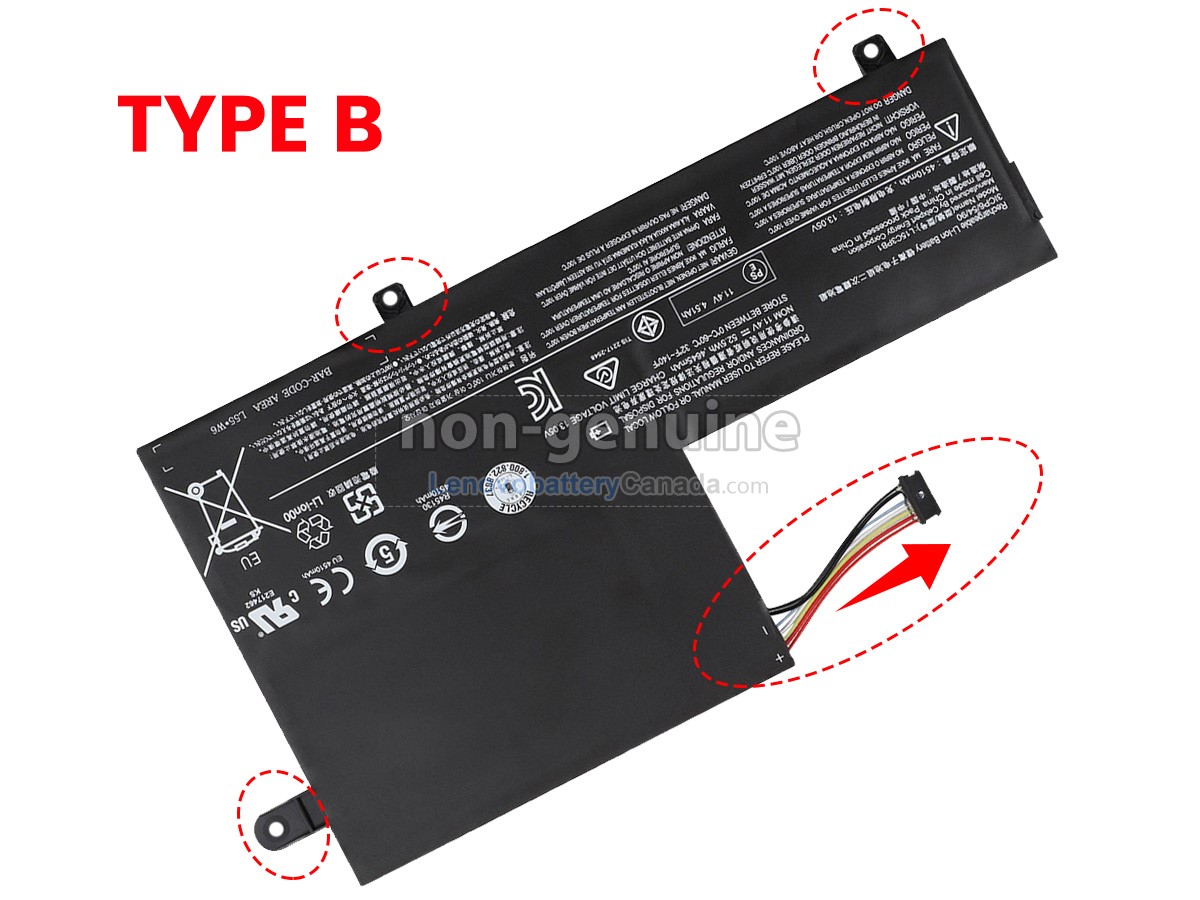Replacement battery for Lenovo IdeaPad 330S-14IKB-81F400R5GE