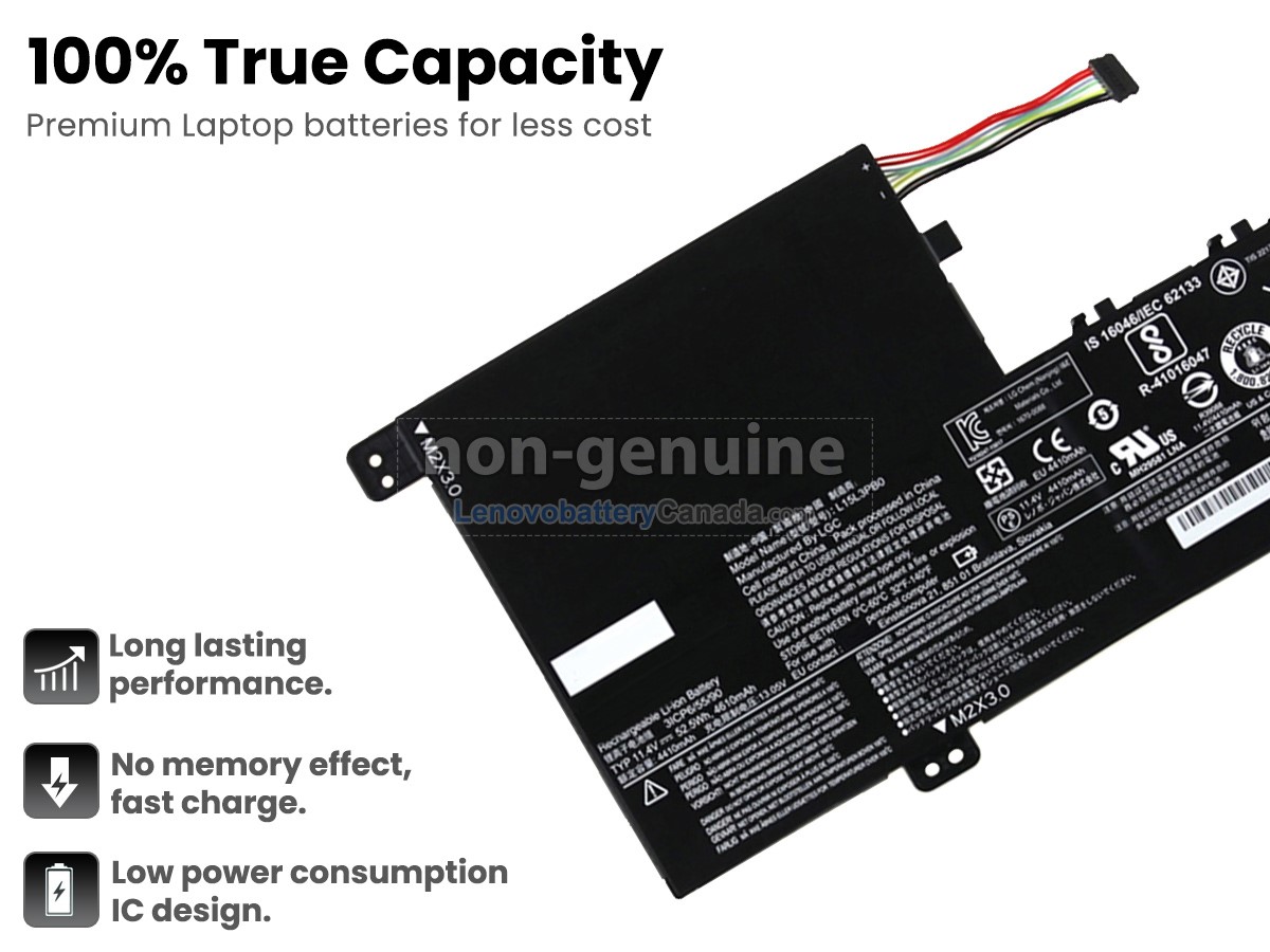 Replacement battery for Lenovo IdeaPad 330S-15AST