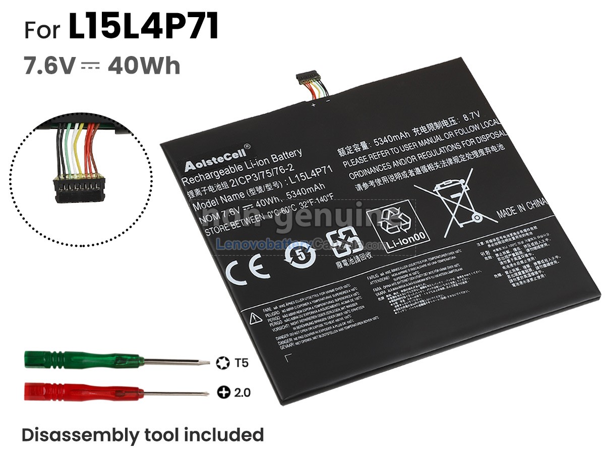 Replacement battery for Lenovo IdeaPad MIIX 700-12ISK-80QL002MGE