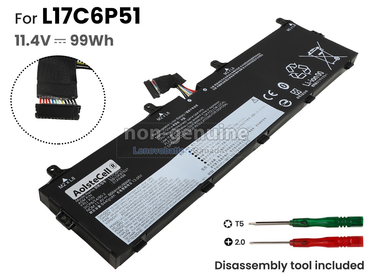 Replacement battery for Lenovo ThinkPad P73