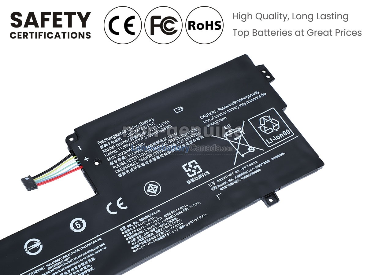 Replacement battery for Lenovo IdeaPad 320S-13IKB-81AK008AUK