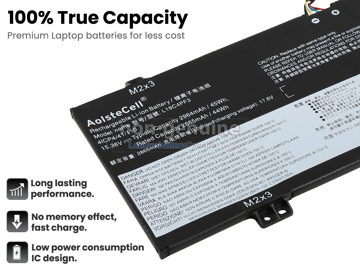 Replacement battery for Lenovo IdeaPad C340-14IML-81TK003KBM