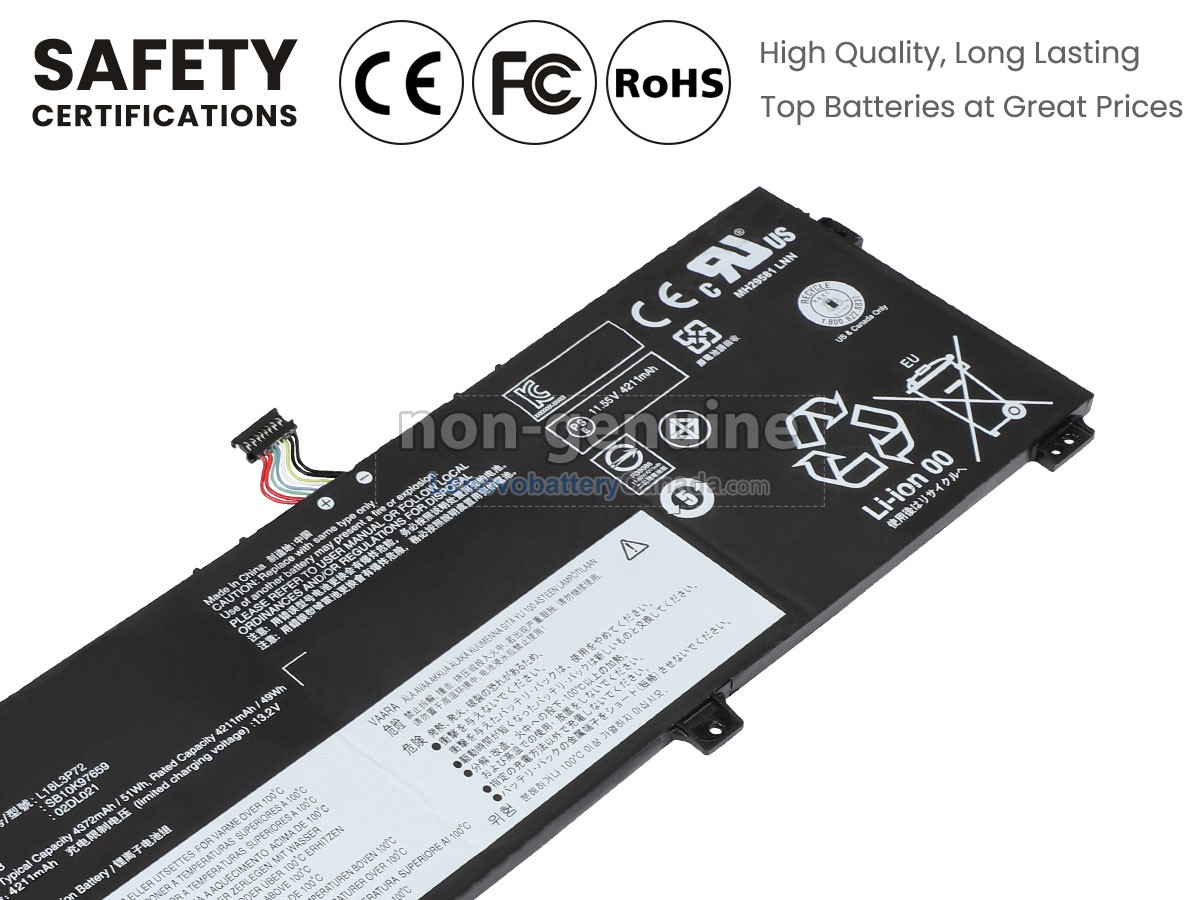 Replacement battery for Lenovo 20NQS5JB00
