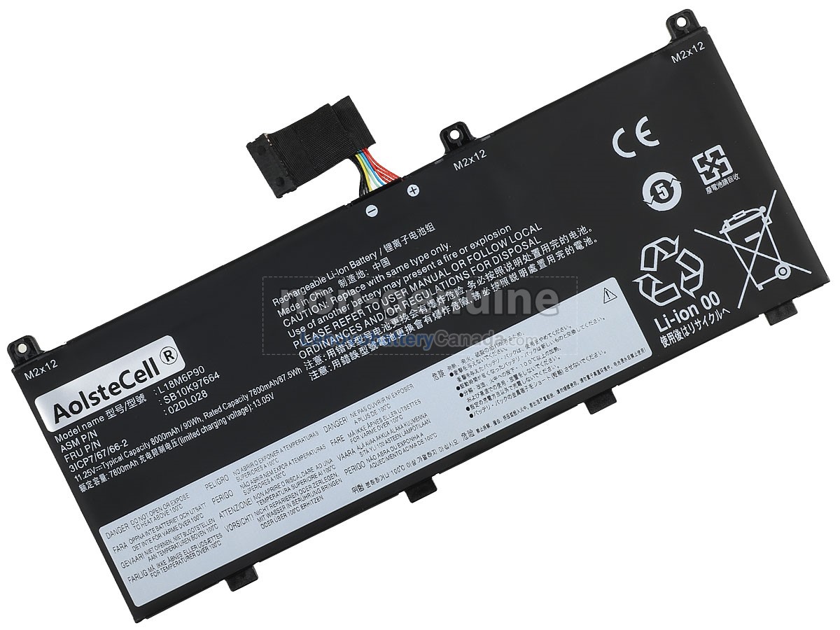 Replacement battery for Lenovo ThinkPad P53-20QN0006MH