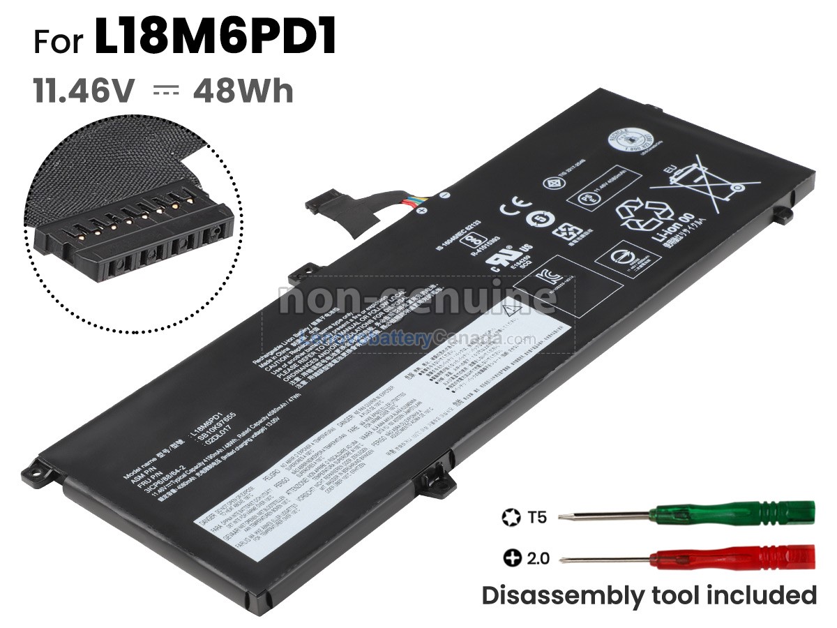 Replacement battery for Lenovo ThinkPad X390-20Q0