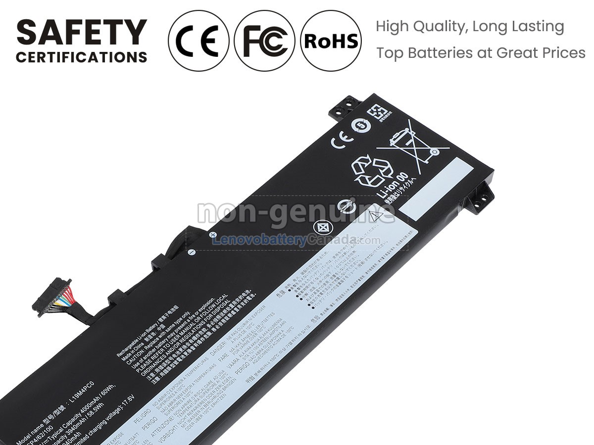 Replacement battery for Lenovo L19C4PC1