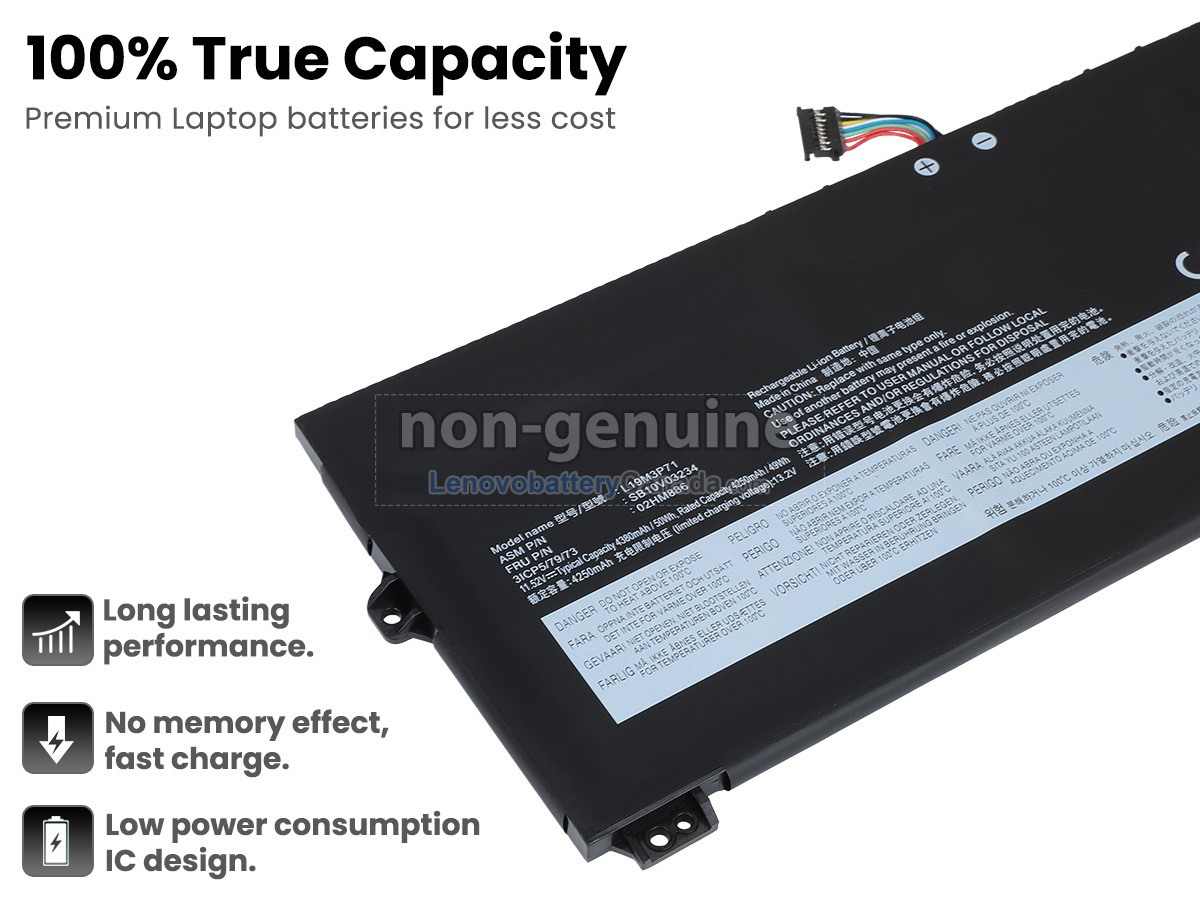 Replacement battery for Lenovo L19M3P71(3ICP5/79/73)