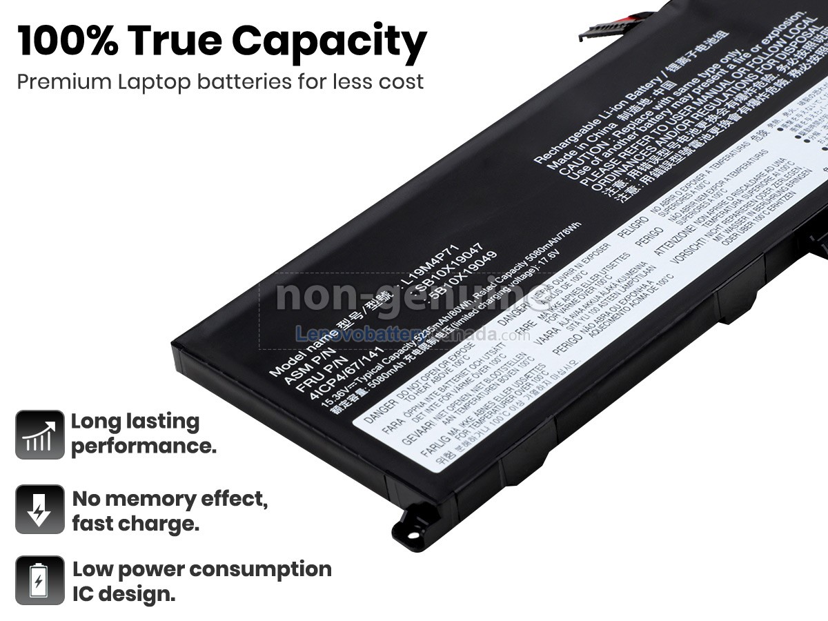 Replacement battery for Lenovo ThinkPad P1 3RD GEN