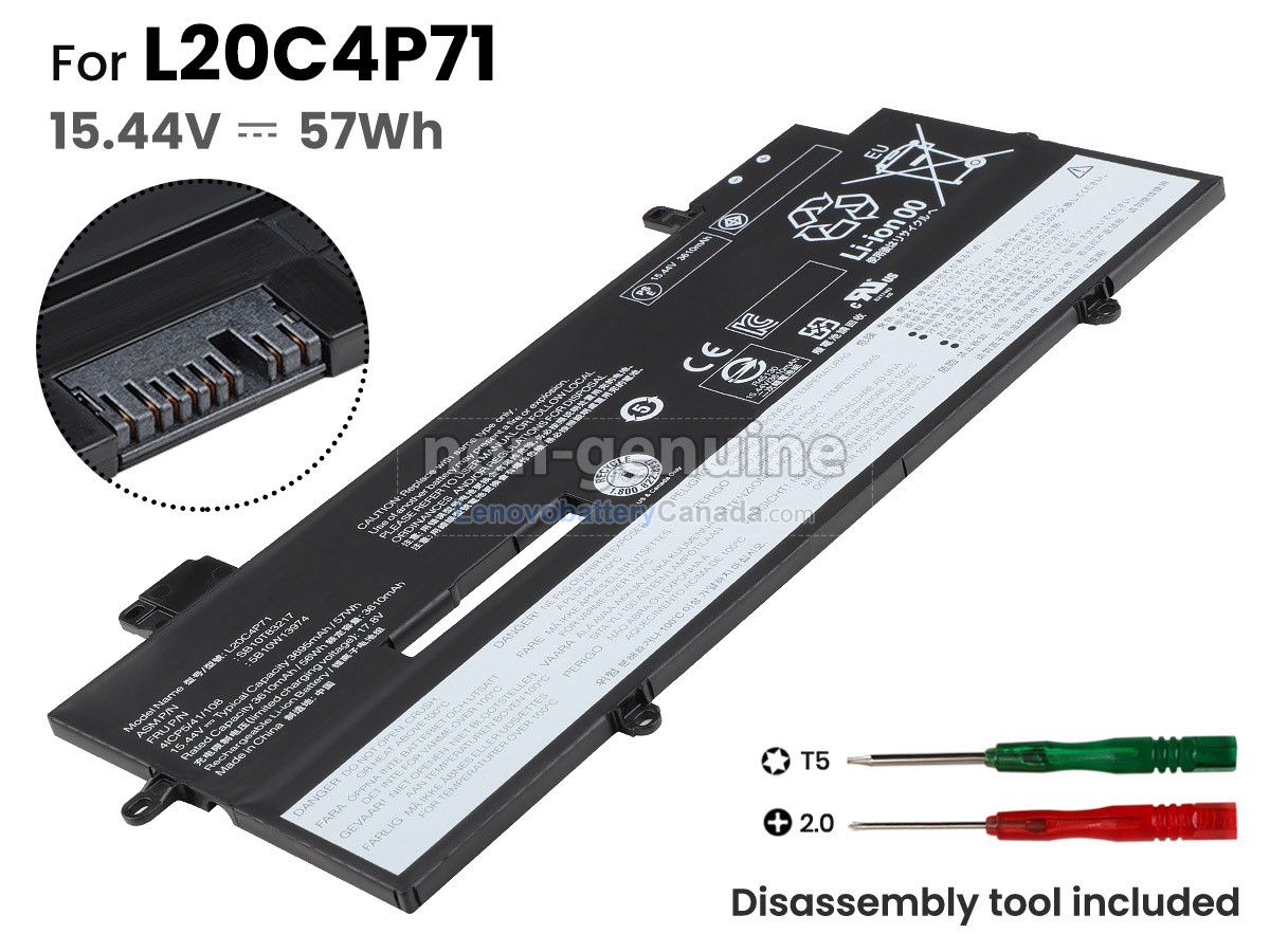 Replacement battery for Lenovo ThinkPad X1 CARBON GEN 9-20XX