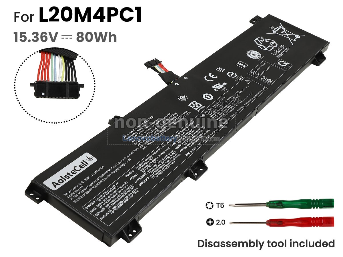 Replacement battery for Lenovo LEGION 5 PRO 16ITH6H-82JD00EEMH