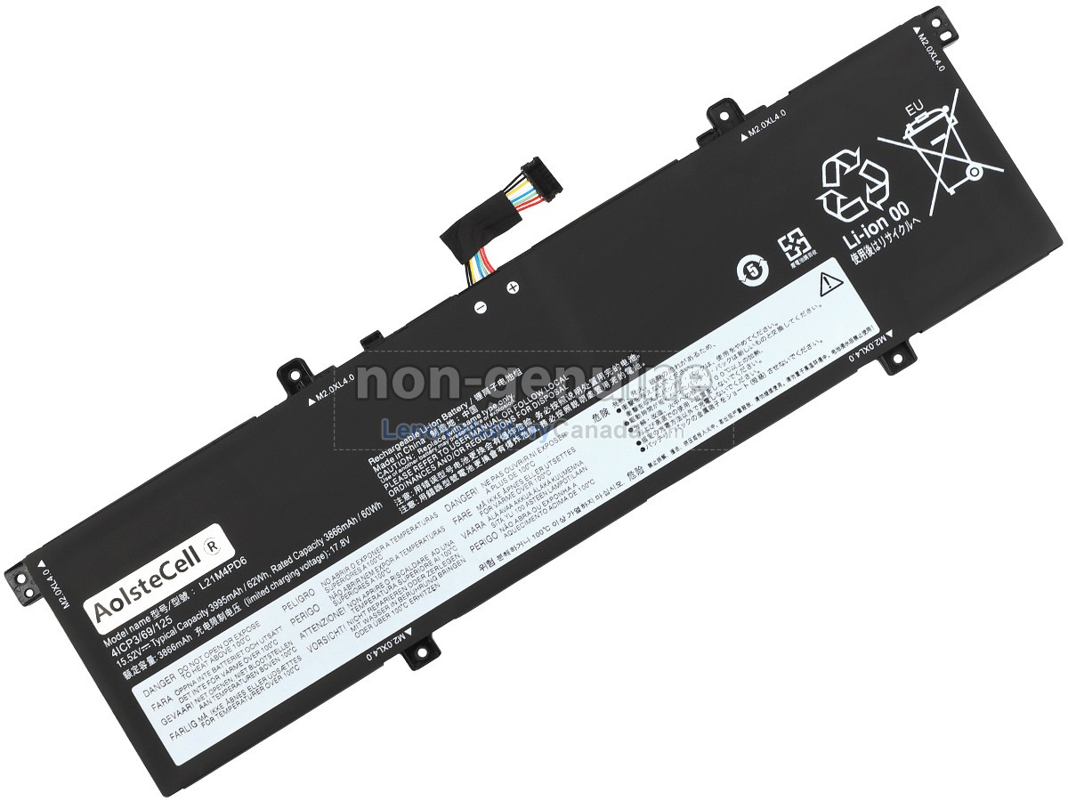 Replacement battery for Lenovo L21L4PD6(4ICP3/69/127)