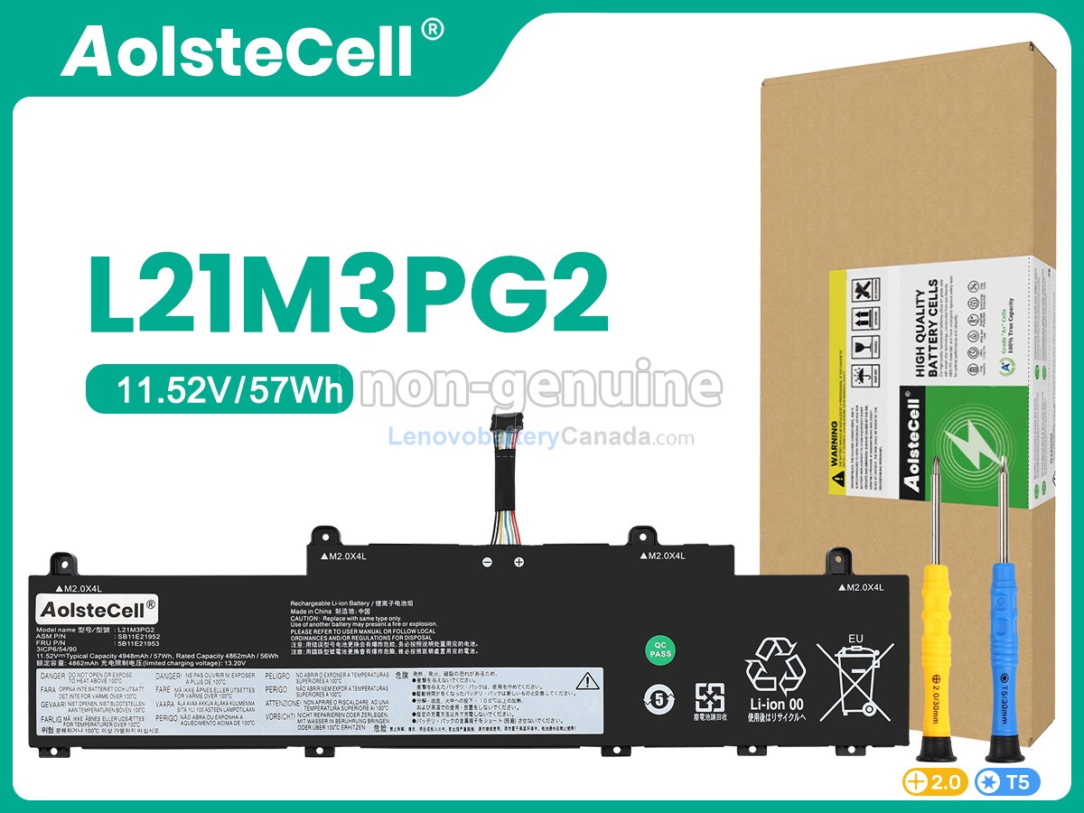 Replacement battery for Lenovo ThinkPad C14 GEN 1 Chromebook-21C90002FR