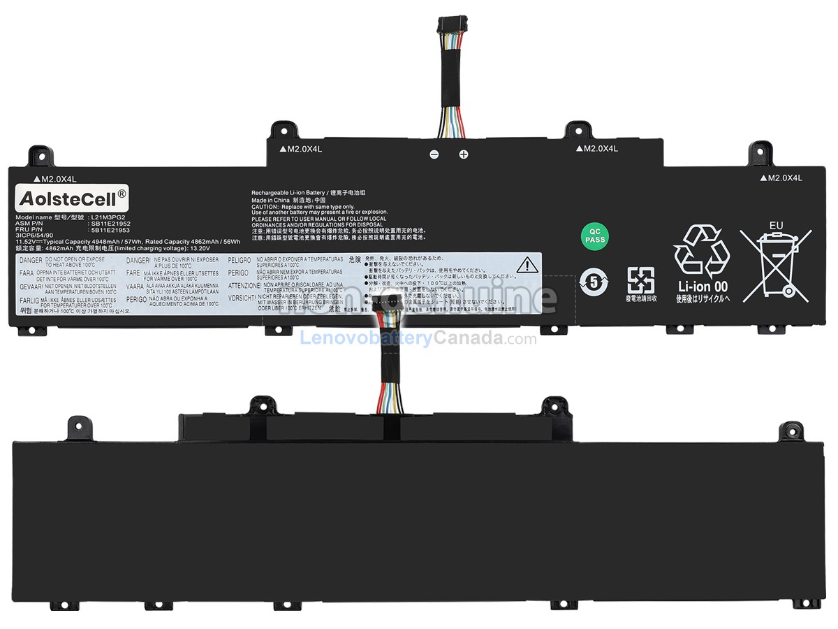 Replacement battery for Lenovo ThinkPad C14 GEN 1 Chromebook-21C90002FR