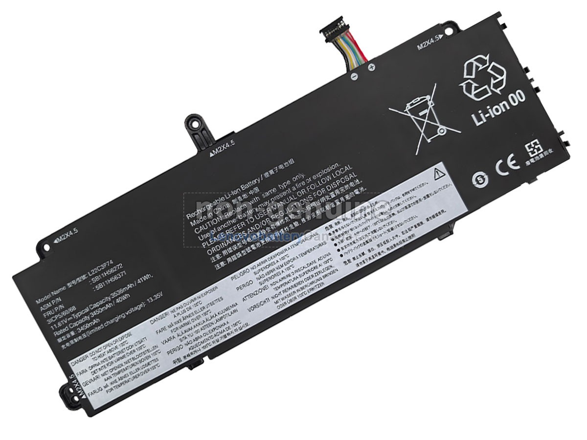 Replacement battery for Lenovo 5B11H56372