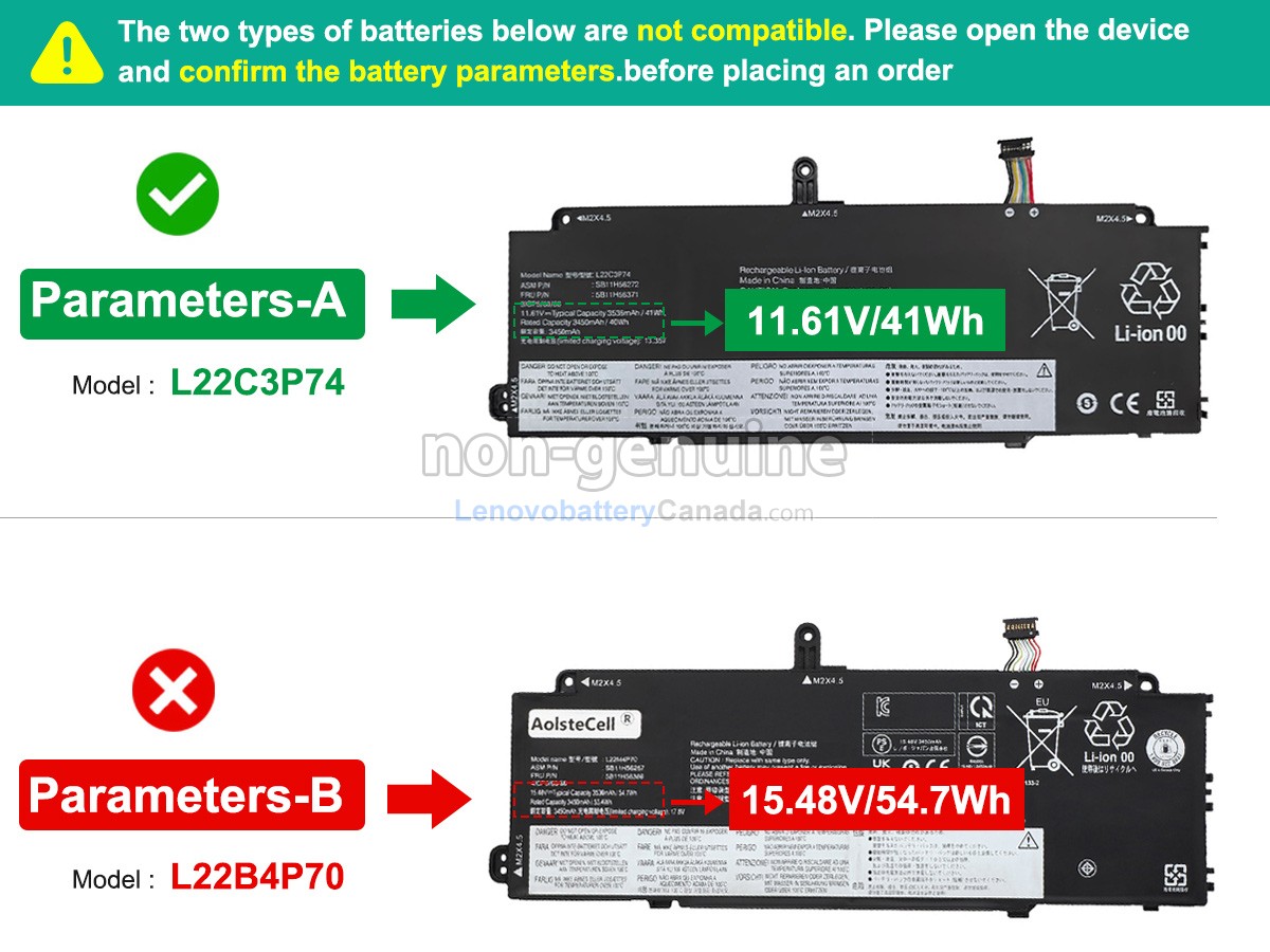 Replacement battery for Lenovo ThinkPad X13 GEN 4-21EX0038ML