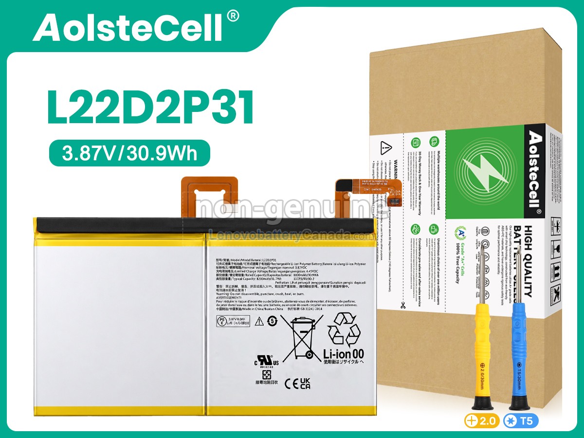 Replacement battery for Lenovo TAB P11 PRO (2ND GEN) TB132FU-ZAB50127TR