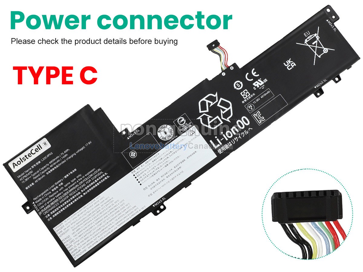 Replacement battery for Lenovo IdeaPad SLIM 5 16ABR8-82XG0043AU