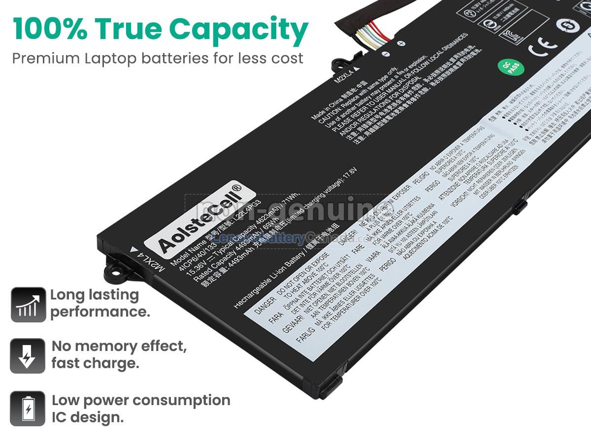 Replacement battery for Lenovo L22M4PG3