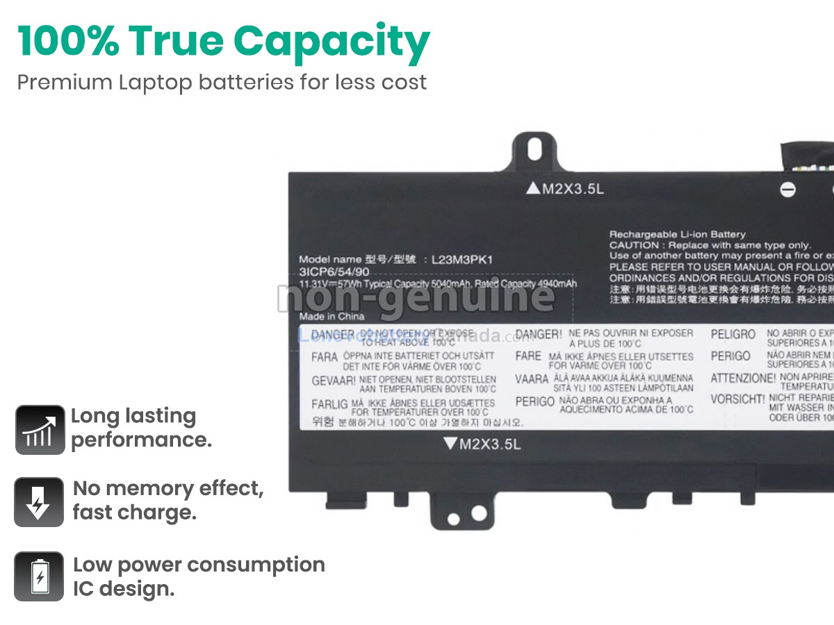 Replacement battery for Lenovo ThinkPad L14 GEN 5-21L2S83D00