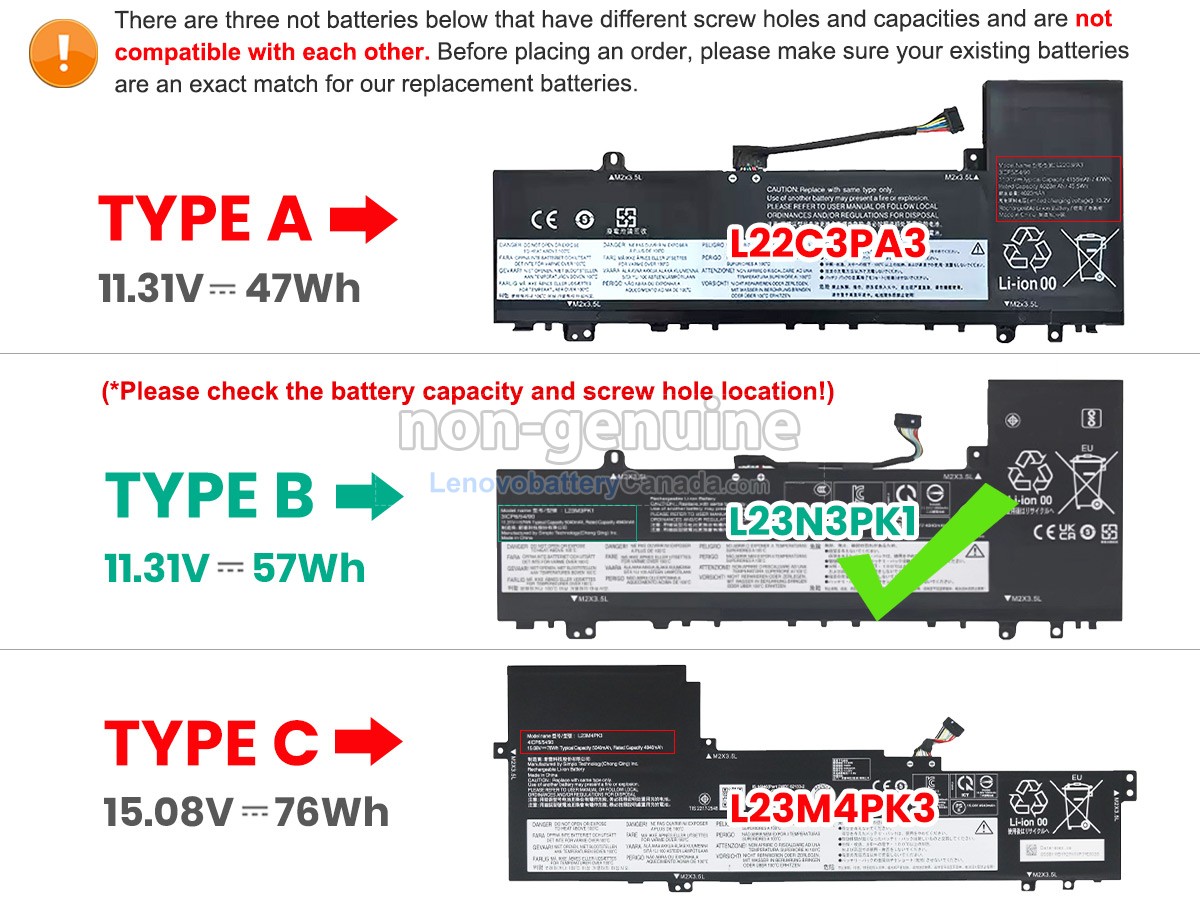 Replacement battery for Lenovo IdeaPad SLIM 5 16IMH9-83DC002BAX