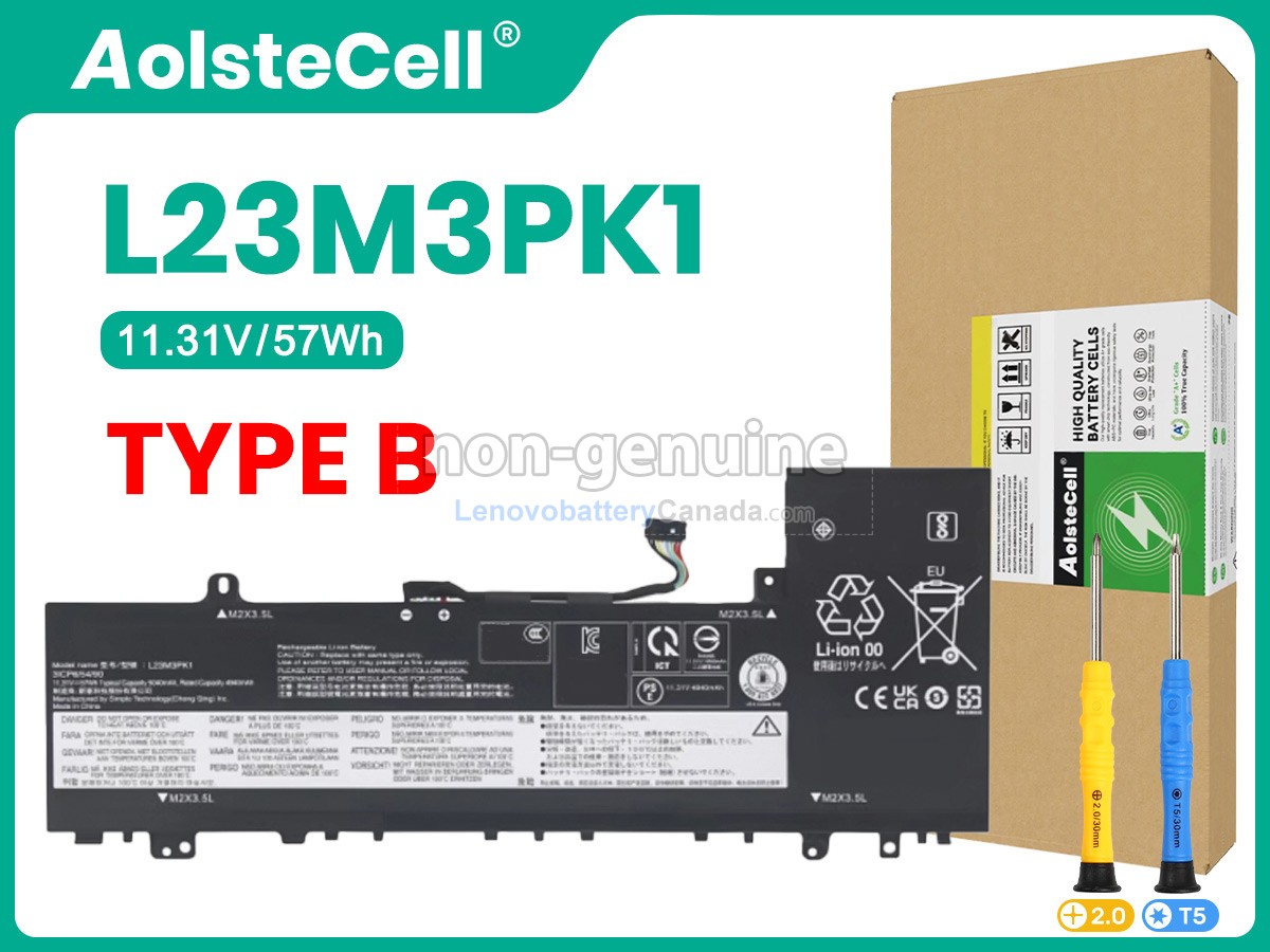 Replacement battery for Lenovo IdeaPad SLIM 5 16IMH9-83DC002BAX